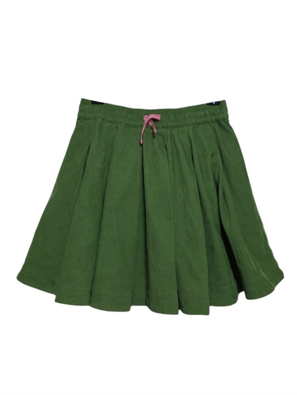 Mini Boden Pull-On Twirly Pleated Mini Skirt in Iguana Green Size 6-7Y NWT